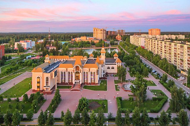 ЦРТДЮТ, городское озеро, вид сверху