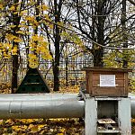 Домик для кошек теперь расположен рядом с трубами