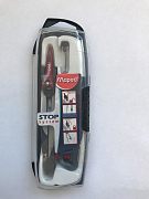 Готовальня с циркулем традиционным 3 предмета,ударопрочный футляр