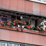 Новогодний балкончик на Комсомольском бульваре