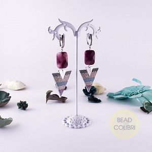 Серьги "Raspberry day"