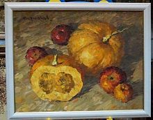 "Тыквы" масло художник С. Карманов