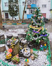 Немного новогодней атмосферы с пр-т. Мира 17