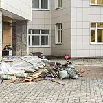 Ремонт входной группы здания Музыкальной школы, идёт полным ходом