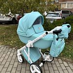 Продам коляску adamex luciano deluxe q113(мятная)