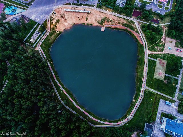 Вечерний Краснознаменск с высоты
