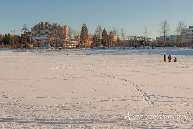 Новое озеро, парк, зима