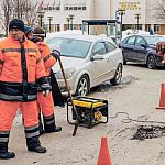 Ямочный ремонт на дорогах городах