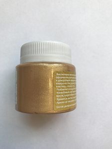 Краска акриловая художественная-золото античное,объем 50 мл., Луч