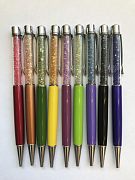 Ручка оформленная кристаллами(в ассортименте)Цвет синий