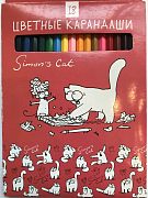 Цветные карандаши Simon's Cat 18 цветов