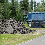 Ямочный ремонт велодорожек в Городском парке