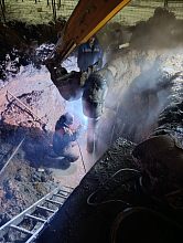 Аварийно-восстановительные работы на теплосети завершены.