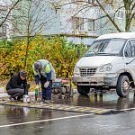 Установка лежачих полицейских на Молодёжной