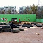 Ранее на месте детского автогородка была была пейнтбольная площадка