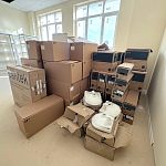 8 октября глава Краснознаменска Игорь Головатик посетил строительство образовательного центра на ул. Связистов