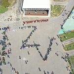 В городском парке прошла патриотическая акция «Победа будет за нами. Отважные впереди»