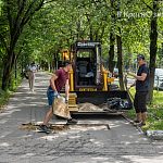 Замена тактильной плитки на пр-т. Мира