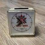 Часы механические с будильником Слава