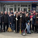 21 апреля коллектив МБУ ДО СШ вышел на субботник