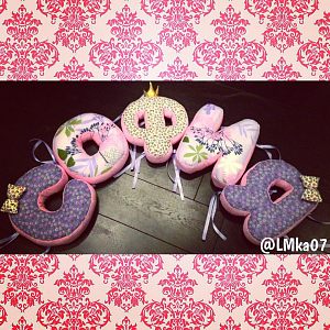 Буквы-подушки