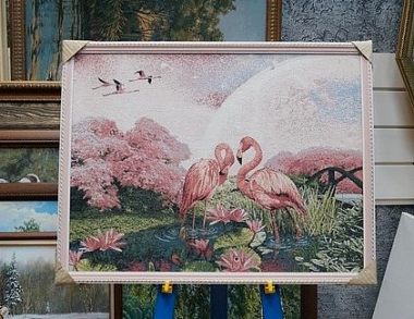 Розовый фламинго ср (63Х38), 127-21283, 4-гранник