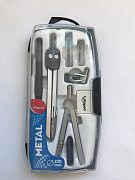 Maped.Готовальня с циркулем традиционным 8 предметов,ударопрочный футляр