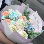 Съедобный букет из зефира ручной работы