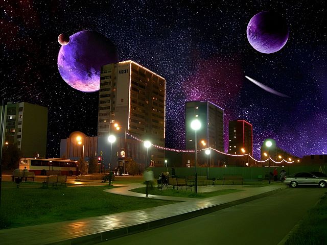 ВечереетРетро фотошоп из 2000х 