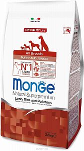 Monge д/с всех пород 2,5 кг Ягненок