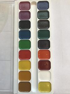 Акварель медовая 18 цветов