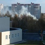 Сильное задымление за Музыкальной школой