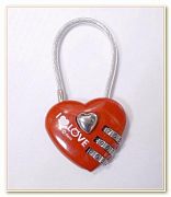 Замок кодовый Сердце