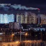 Зимний Краснознаменск, вид сверху