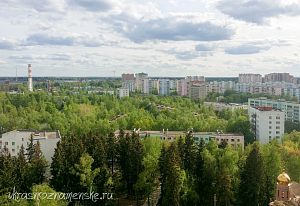 Вид сверху, лес