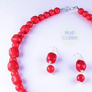  Колье "Коралл"