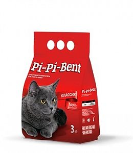  Комкующийся наполнитель PI-PI Bent "Классик", пакет, Classic 5кг.
