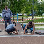 Замена некоторых отдельно износившихся частей рамп на городском озере