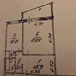 Продам, 56 кв.м, 1-комнатная