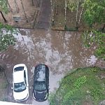 Город утонул после проливного дождя