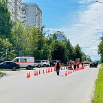 Продолжаются работы по обновлению дорожной разметки.