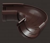 Угол желоба регулируемый Docke LUX пластиковый d141мм (шоколад/графит/пломбир)