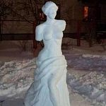 Немного о том, какую красоту могут сотворить жители города из снега