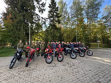 При поддержке жителей города Краснознаменск были приобретены современные и надёжные кроссовые мотоциклы