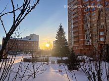 Морозное солнечное утро