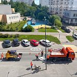 На ул. Победы начались работы по обновлению дорожной разметки