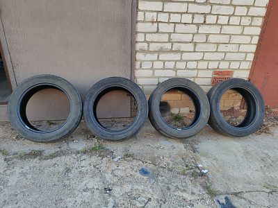 Летние шины (б.у.) на Опель Мокка  215/55 R18