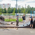 Ремонт рампы на Городском озере идёт полным ходом