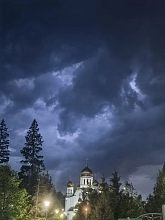 Еще немного фотографий неба перед грозой на выходных