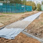 Благоустройство дворовой территории по адресу ул. Победы 12, продолжается